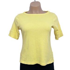 CHRISTOPHER & BANKS Women's Knit Pullover Top Large‎ 100% Cotton Scoop Neck EUC